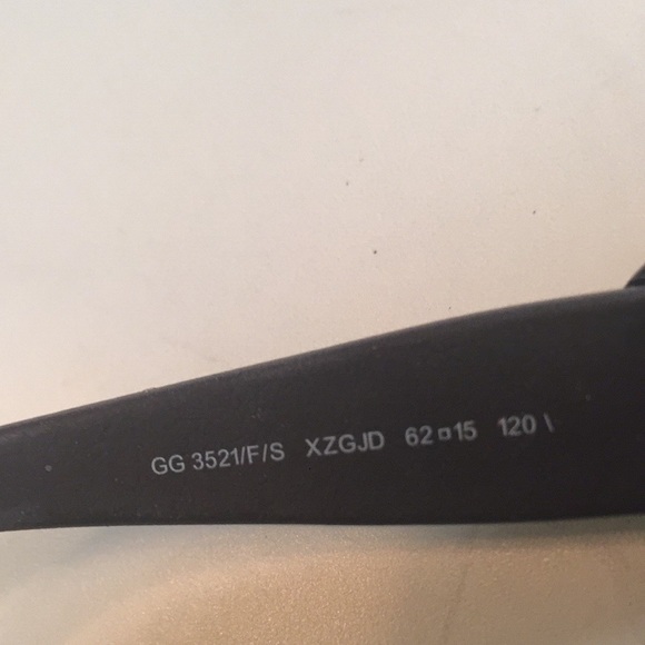 Gucci Rubber Frame Sunglasses - Picture 7 of 8